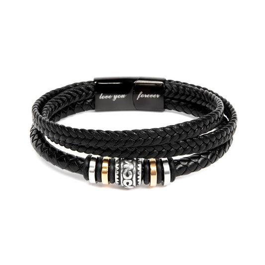 To My Dad Men's "Love You Forever" Bracelet