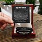To My Dad Men's "Love You Forever" Bracelet