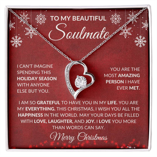 To My Beautiful Soulmate Forever Love Necklace