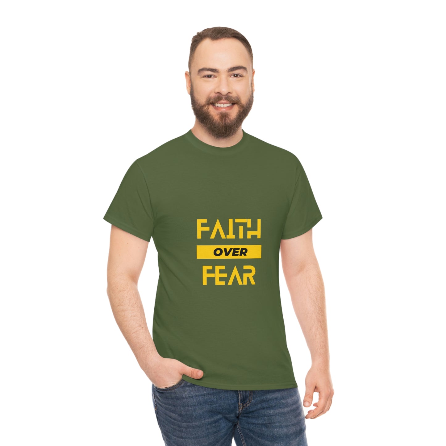 Faith Over Fear Unisex Heavy Cotton Tee
