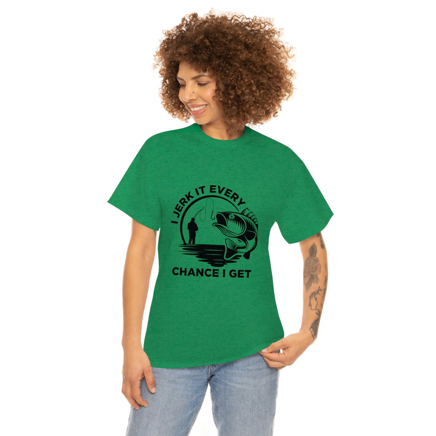 I Jerk It Every Chance I Get Unisex Heavy Cotton Tee