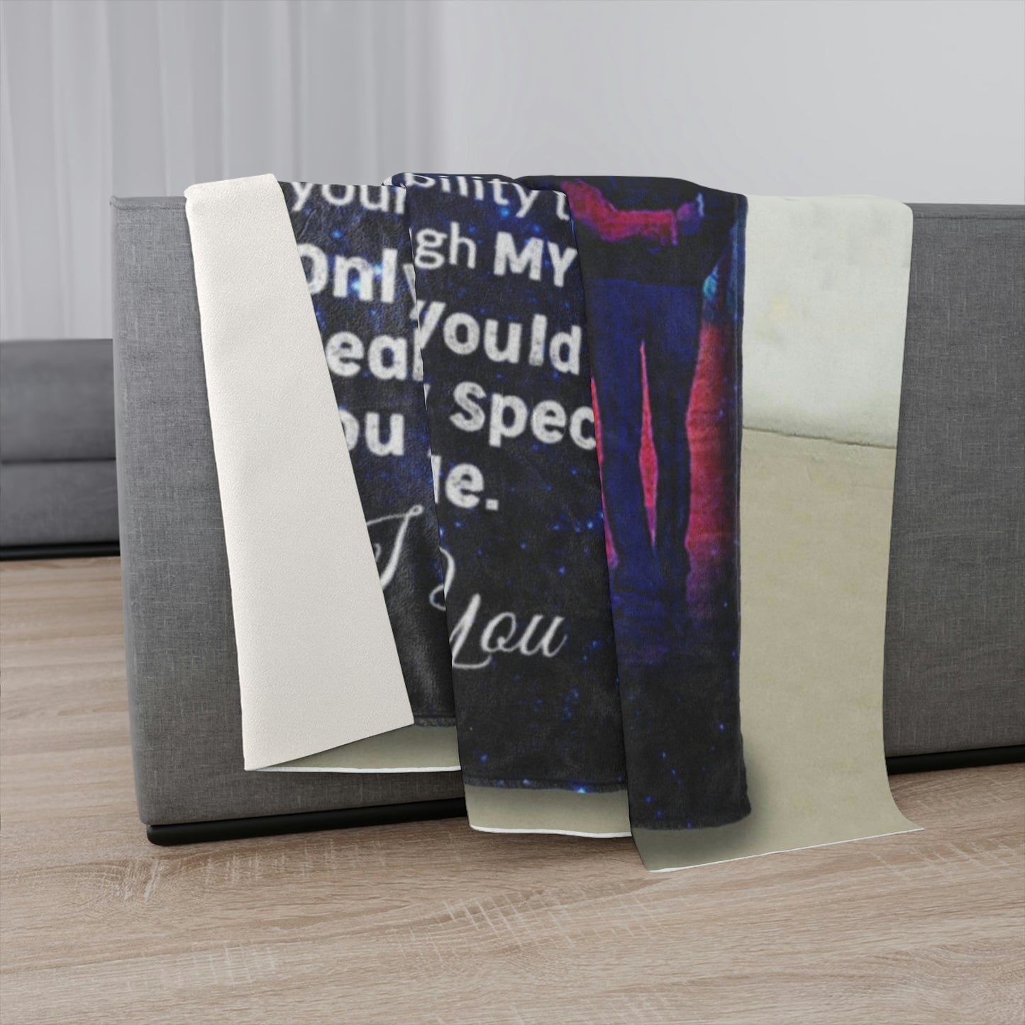 To My Wife Personalized Sherpa Blanket 50" x 60"