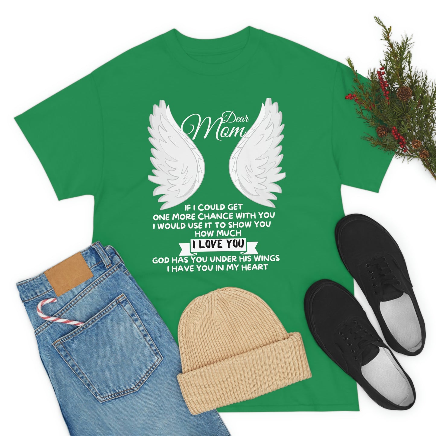 Dear Mom If I Could Get One More Chance Unisex Heavy Cotton Tee