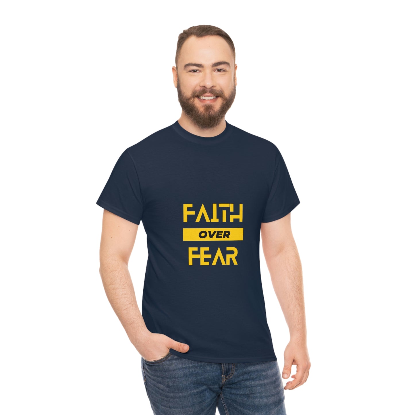 Faith Over Fear Unisex Heavy Cotton Tee