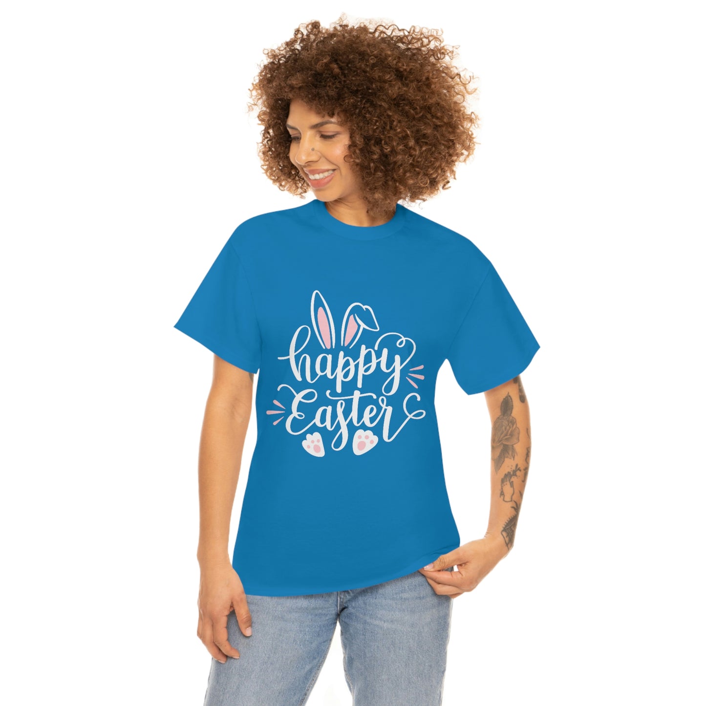 Happy Easter Bunny Unisex Heavy Cotton Tee