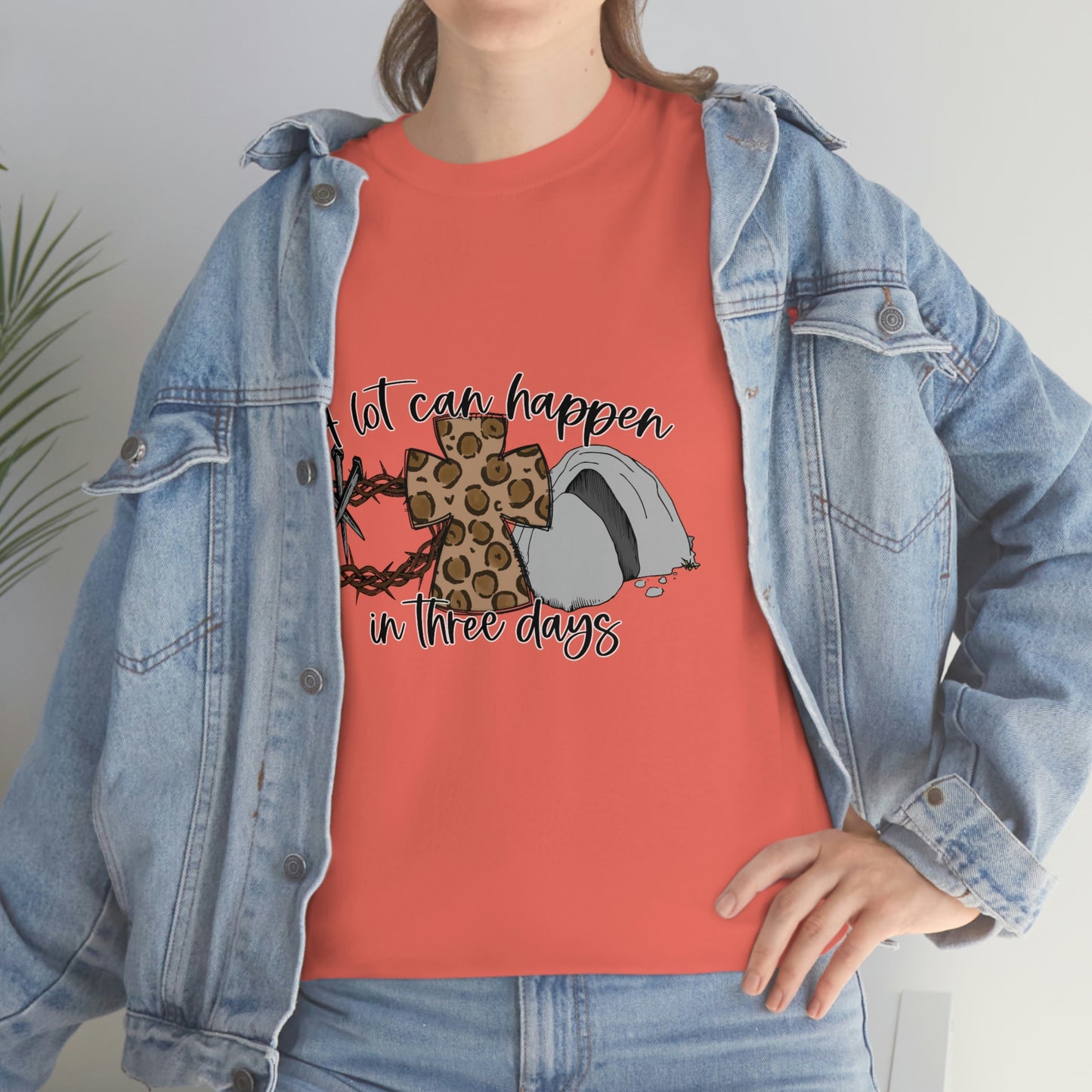 A Lot Can Happen In Three Days Unisex Heavy Cotton Tee