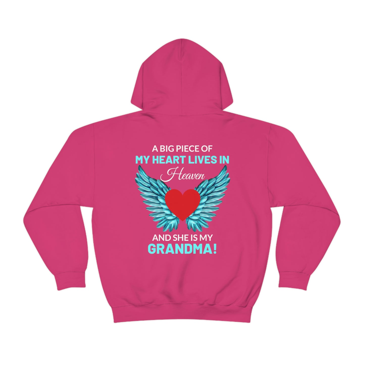 Grandma A Piece Of Me Lives In Heaven Unisex Heavy Blend™ Hooded Sweatshirt