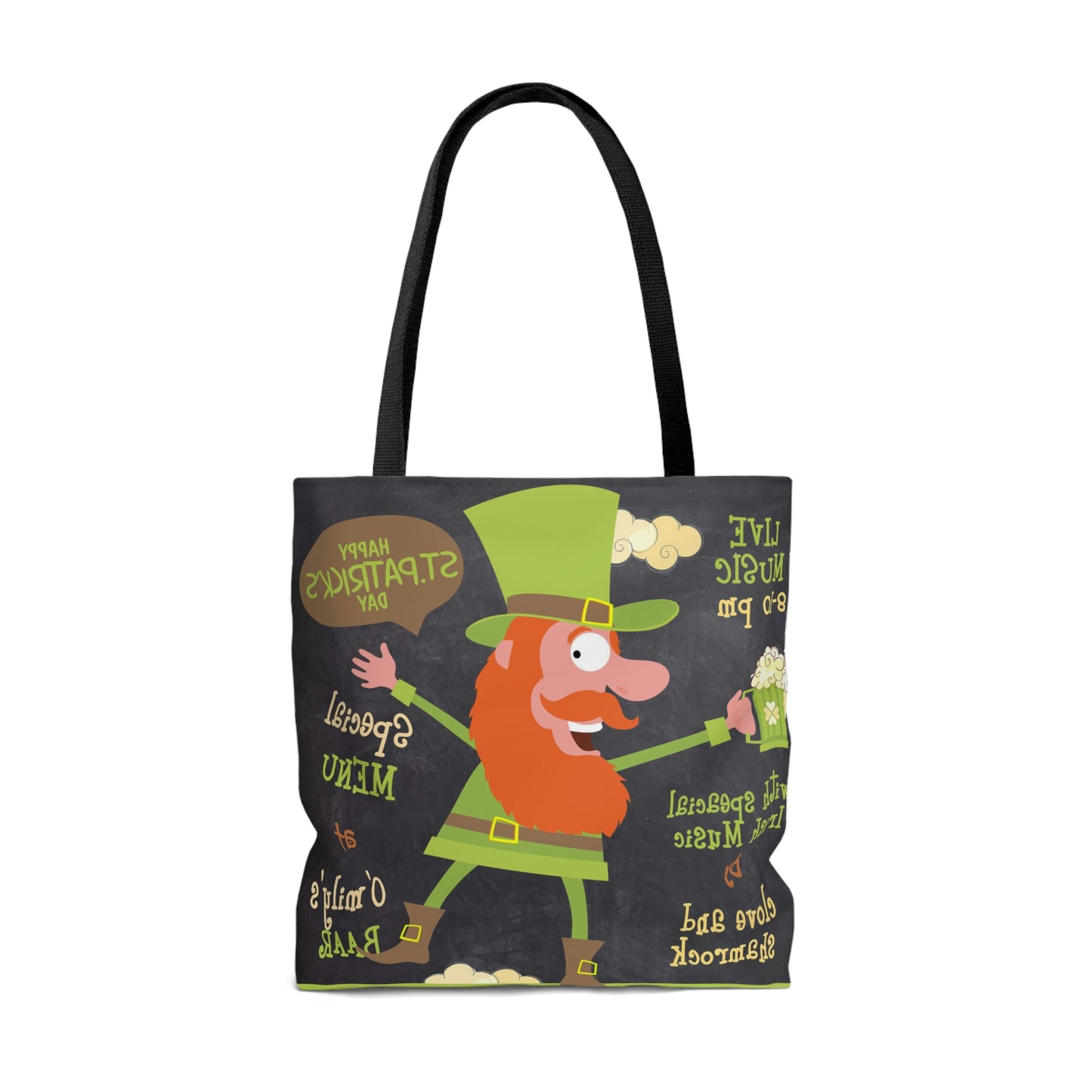 St Patrick's Menu AOP Tote Bag