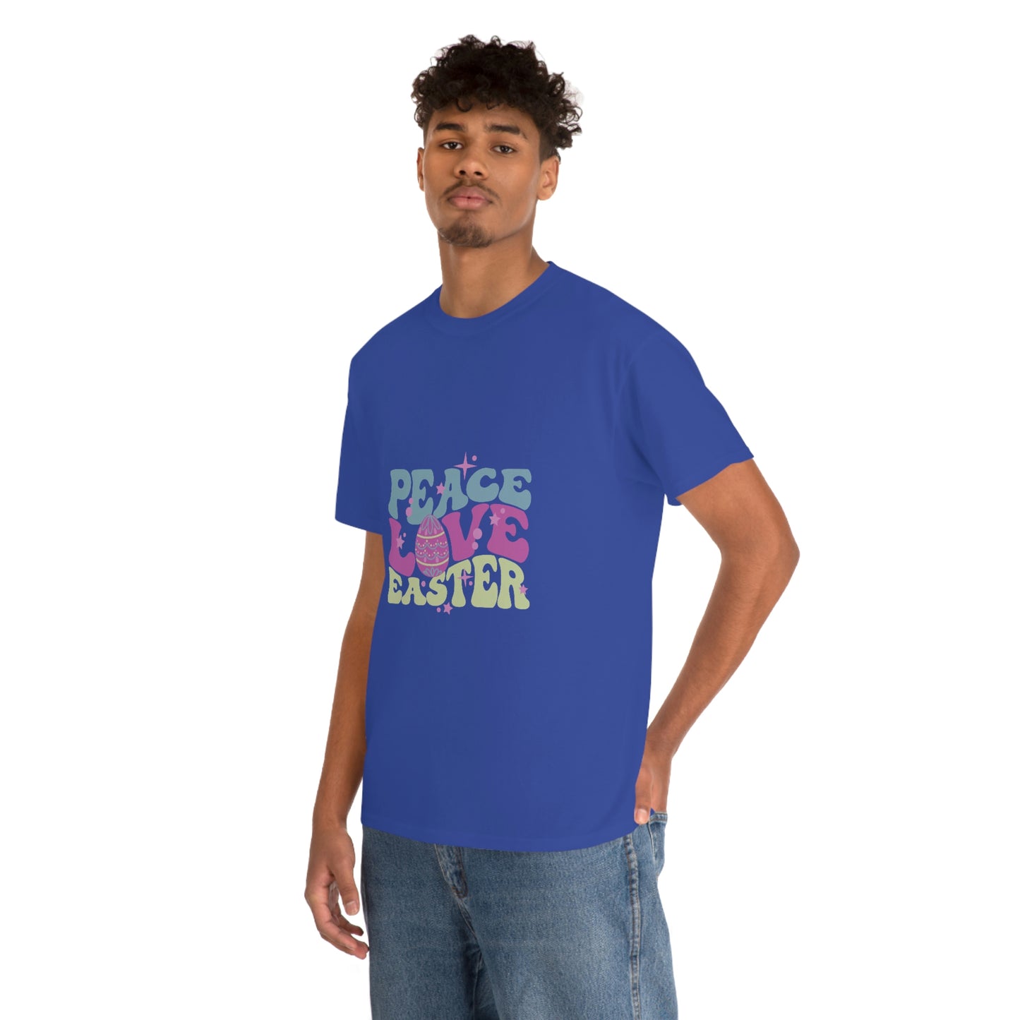 Peace Love Easter Unisex Heavy Cotton Tee