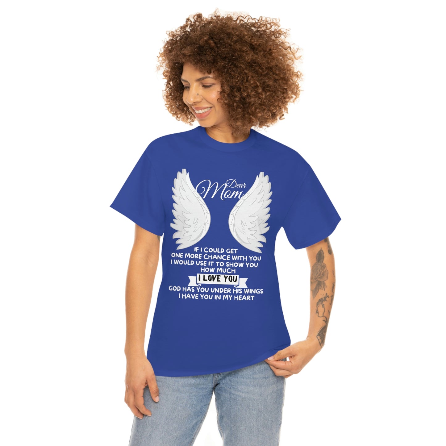 Dear Mom If I Could Get One More Chance Unisex Heavy Cotton Tee