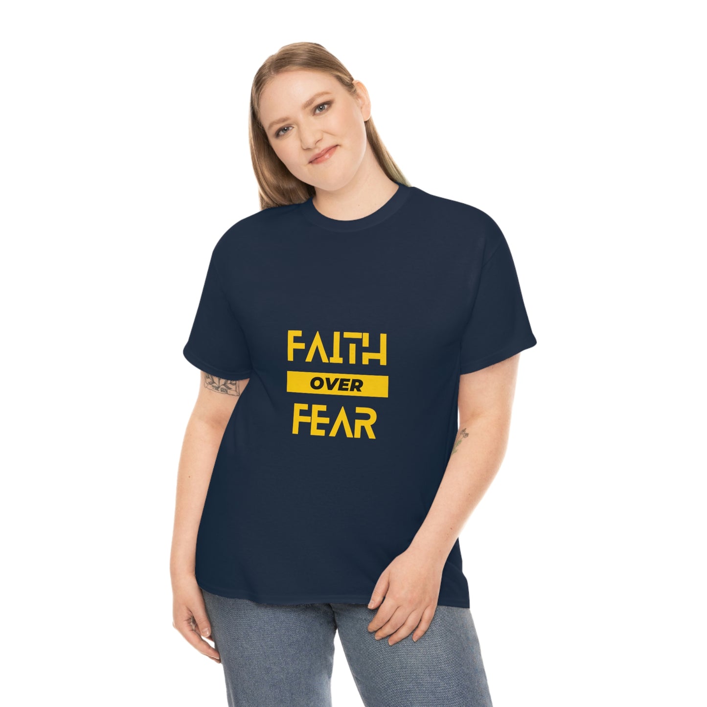 Faith Over Fear Unisex Heavy Cotton Tee