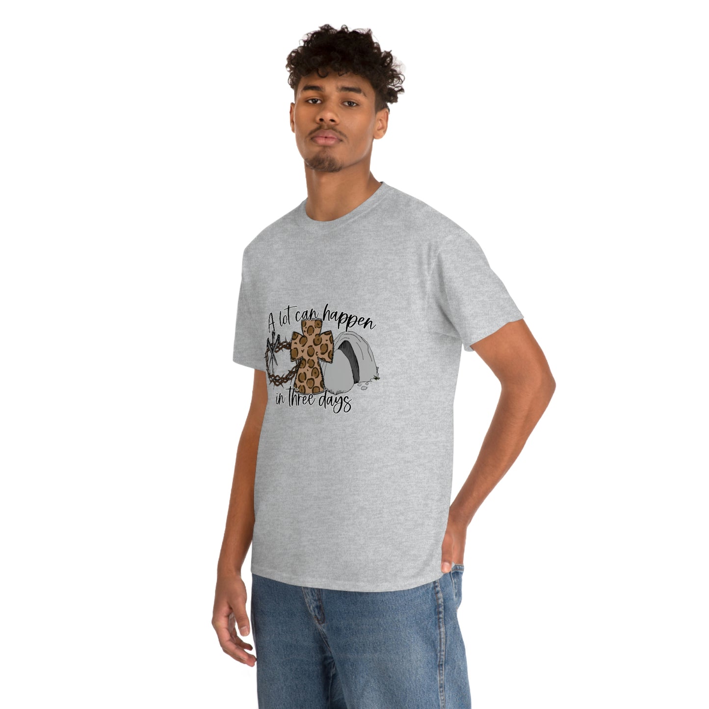 A Lot Can Happen In Three Days Unisex Heavy Cotton Tee