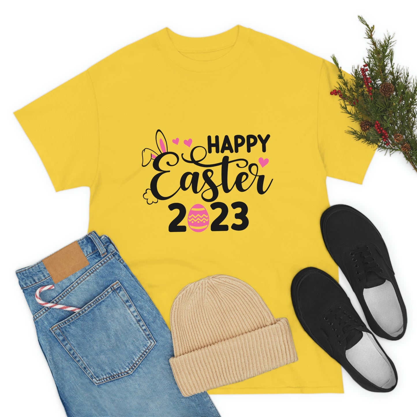 Happy Easter 2023 Unisex Heavy Cotton Tee