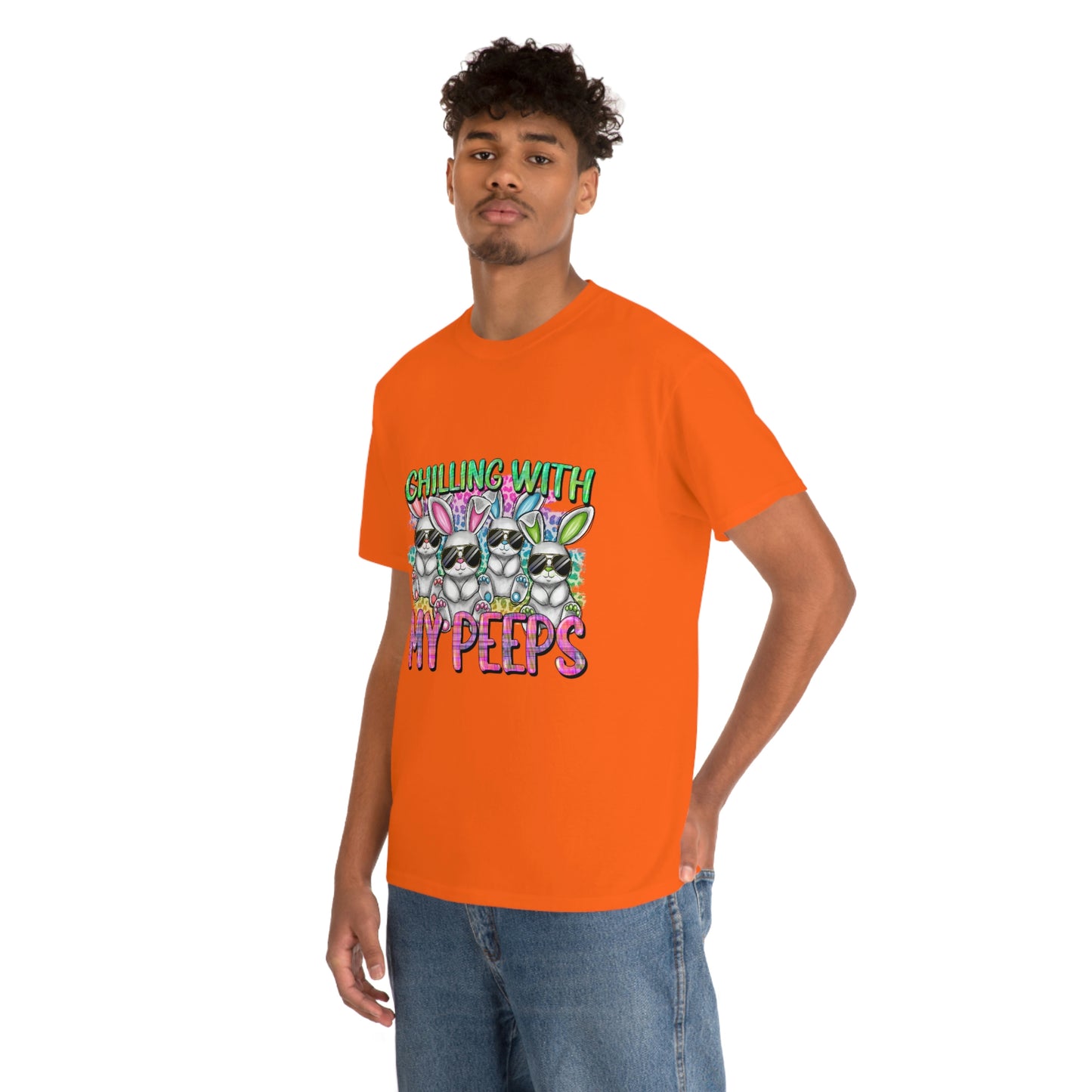 Chillin With My Peeps Unisex Heavy Cotton Tee