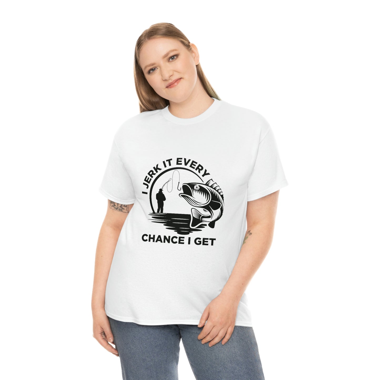 I Jerk It Every Chance I Get Unisex Heavy Cotton Tee
