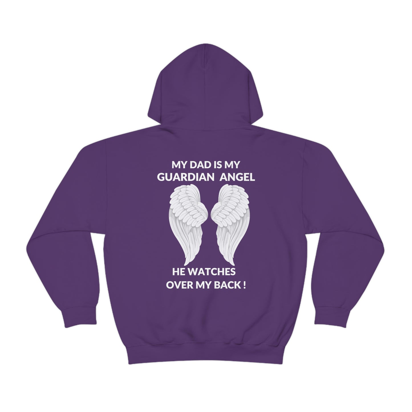 My Dad Is My Guardian Angel Unisex Heavy Blend™ Hooded Sweatshirt