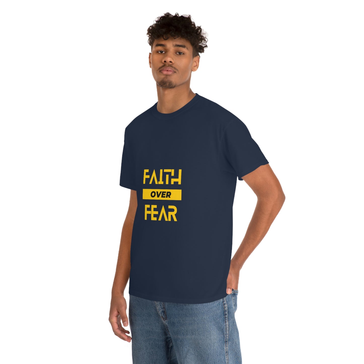 Faith Over Fear Unisex Heavy Cotton Tee