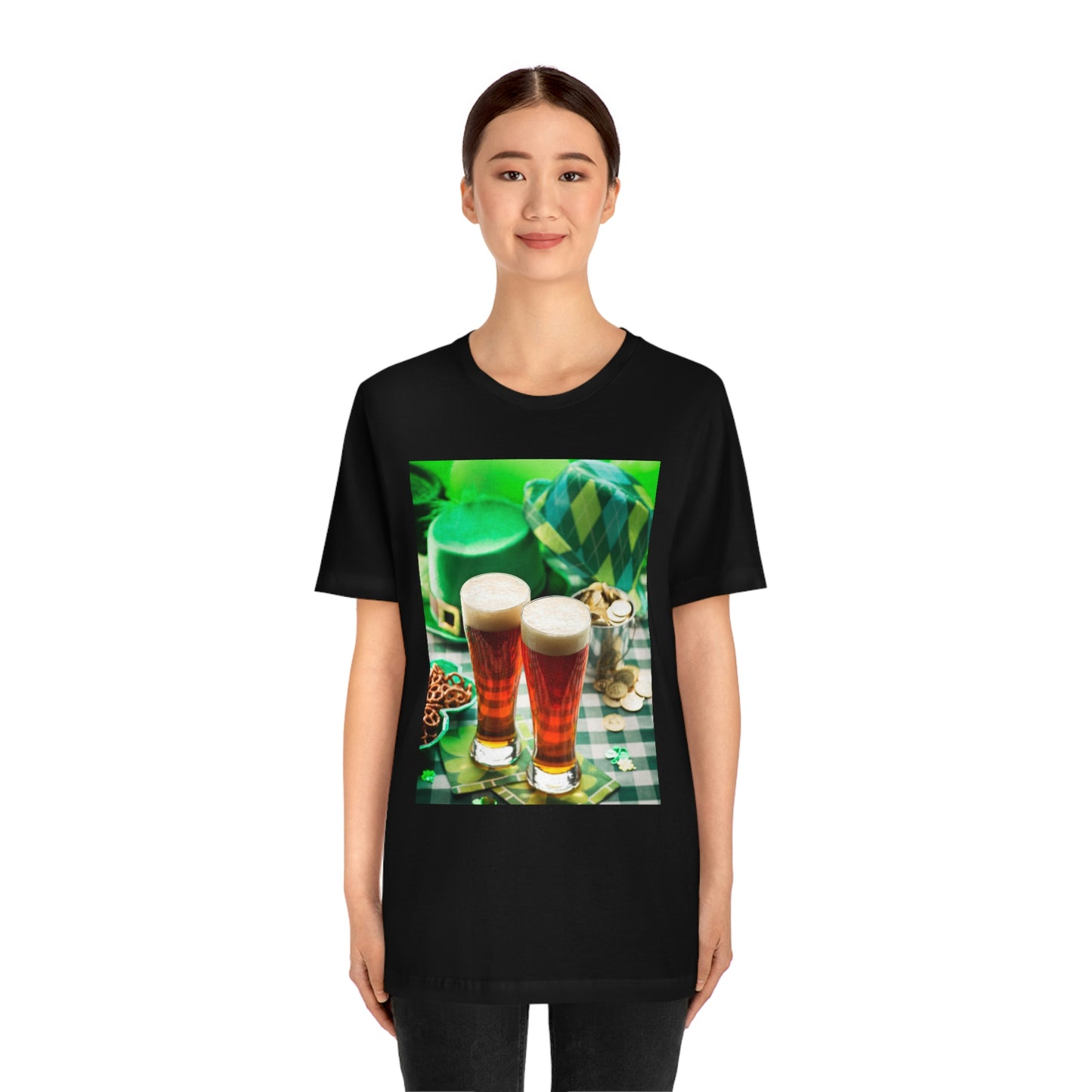 St Patrick's Black Unisex Jersey Short Sleeve Tee