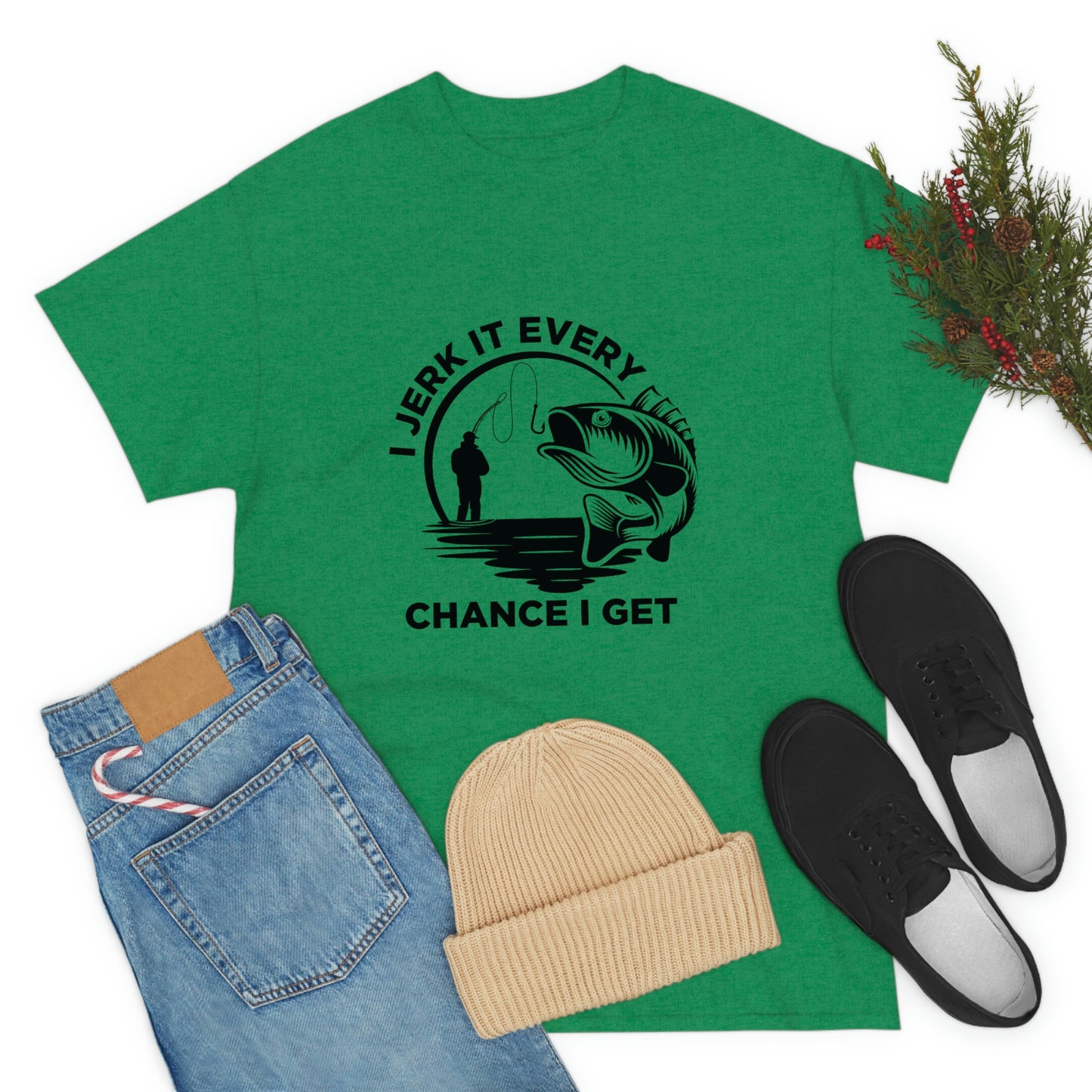 I Jerk It Every Chance I Get Unisex Heavy Cotton Tee