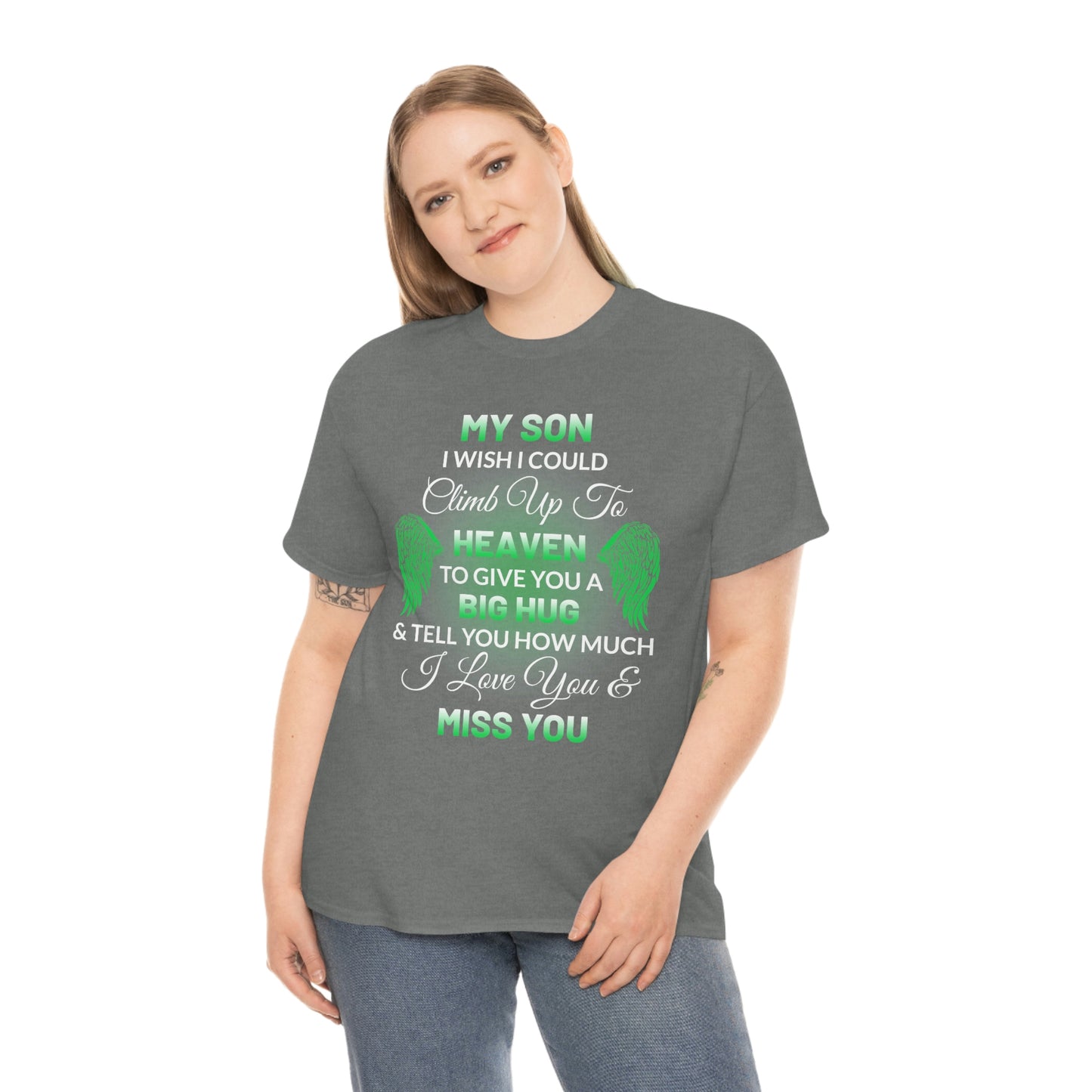 My Son I Miss You Unisex Heavy Cotton Tee