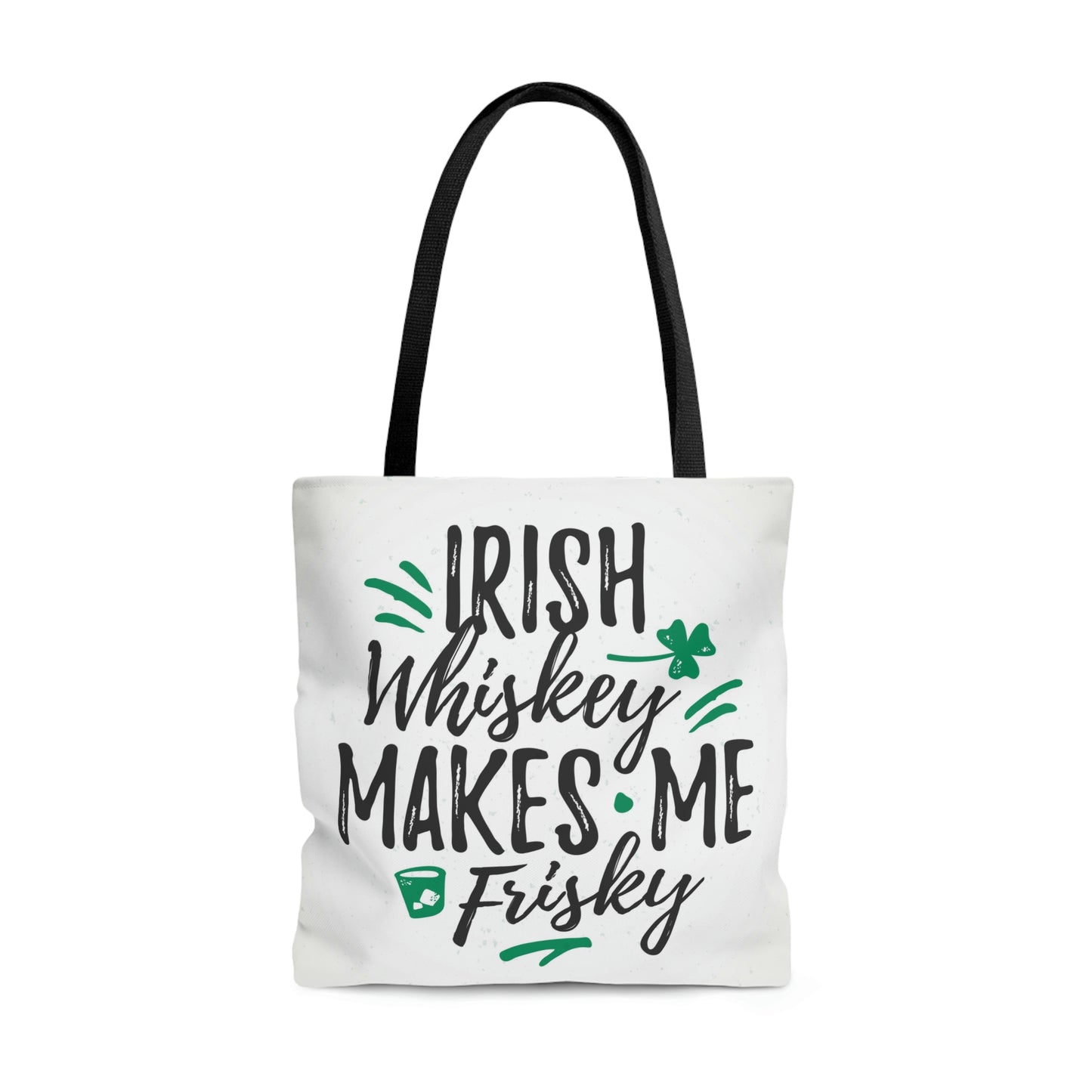 Irish  Whiskey Makes Me Frisky AOP Tote Bag