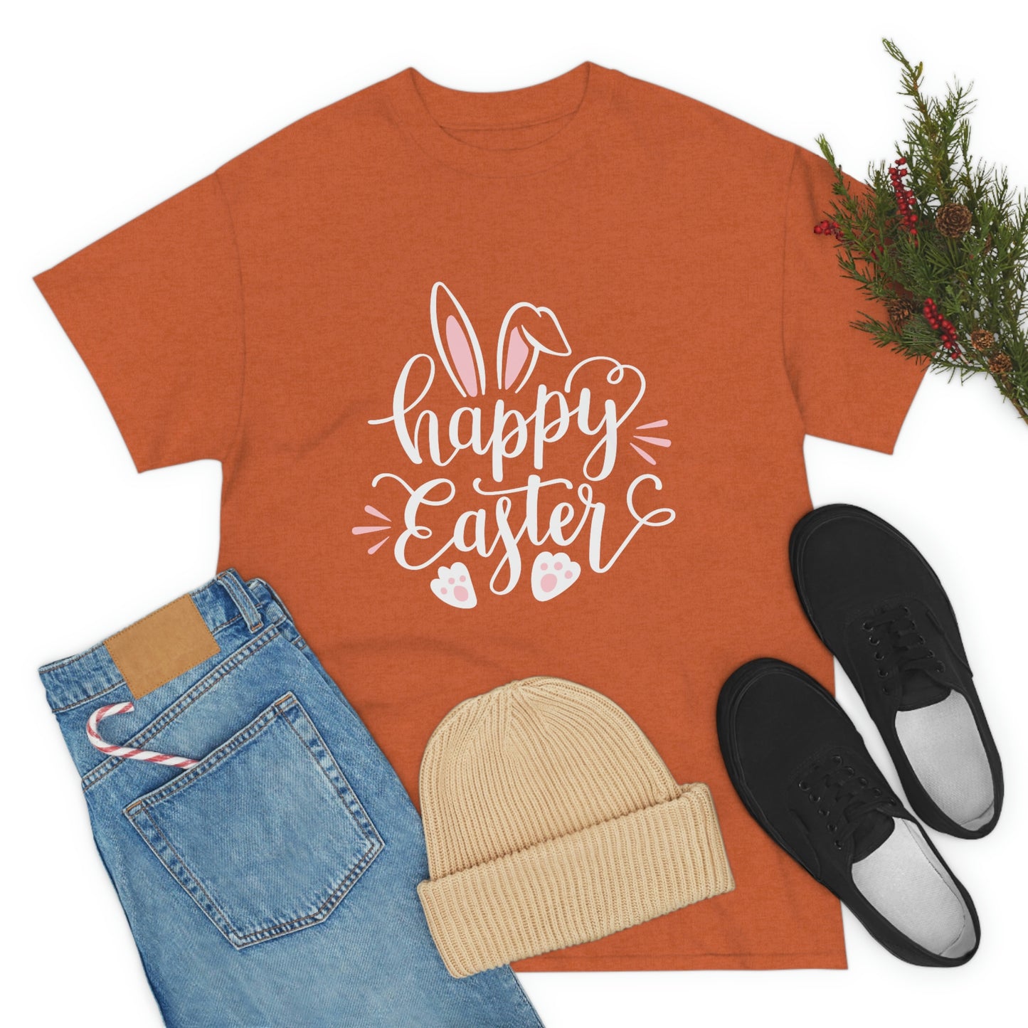 Happy Easter Bunny Unisex Heavy Cotton Tee