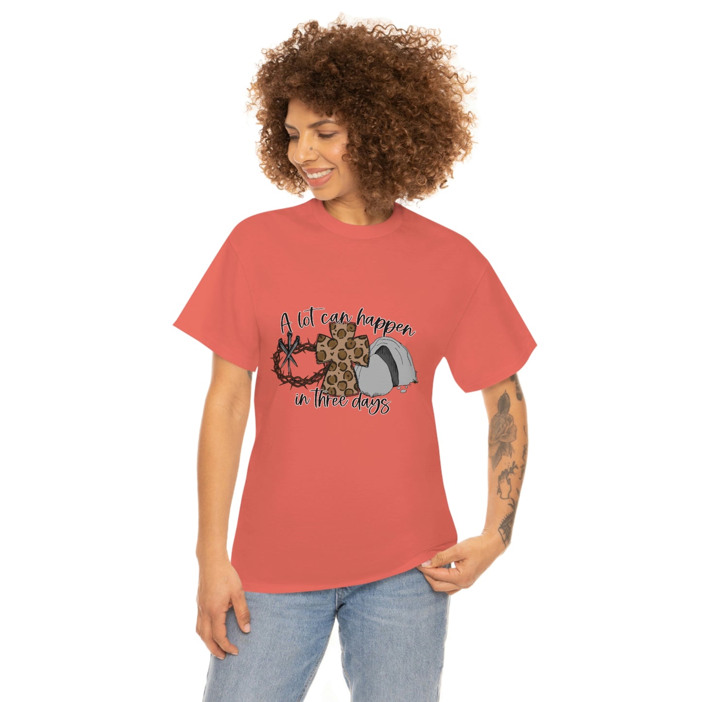 A Lot Can Happen In Three Days Unisex Heavy Cotton Tee