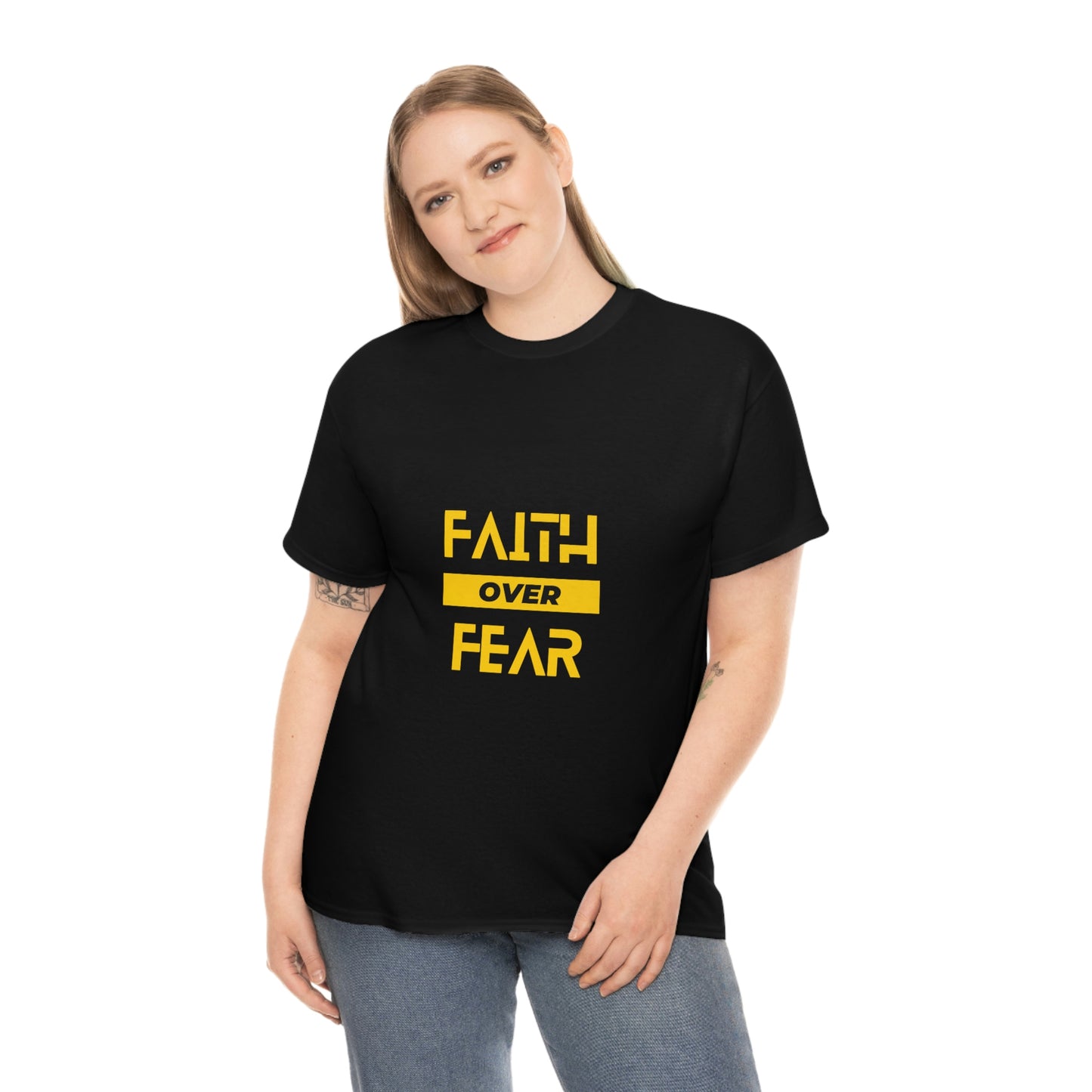 Faith Over Fear Unisex Heavy Cotton Tee
