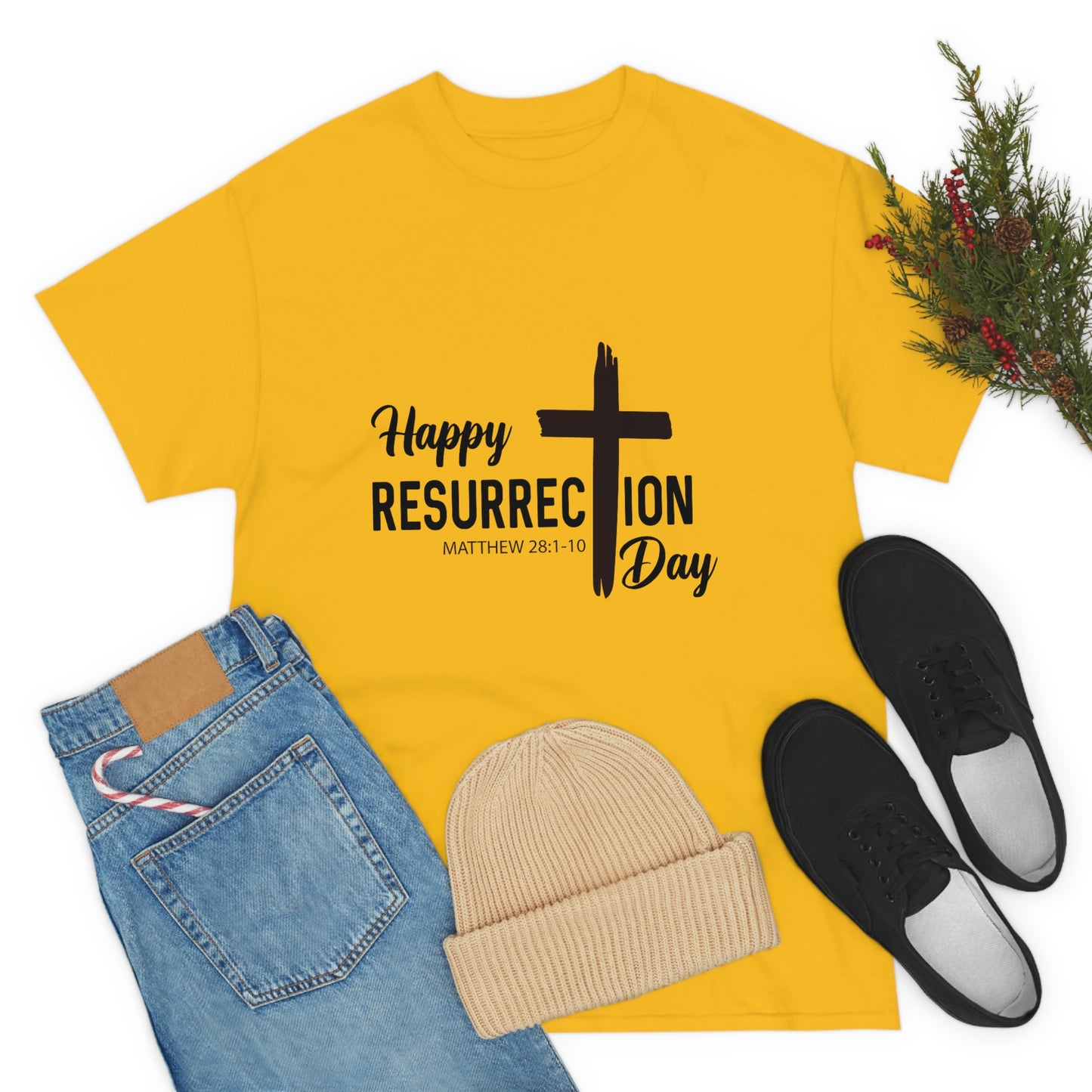 Happy Resurrection Day Unisex Heavy Cotton Tee