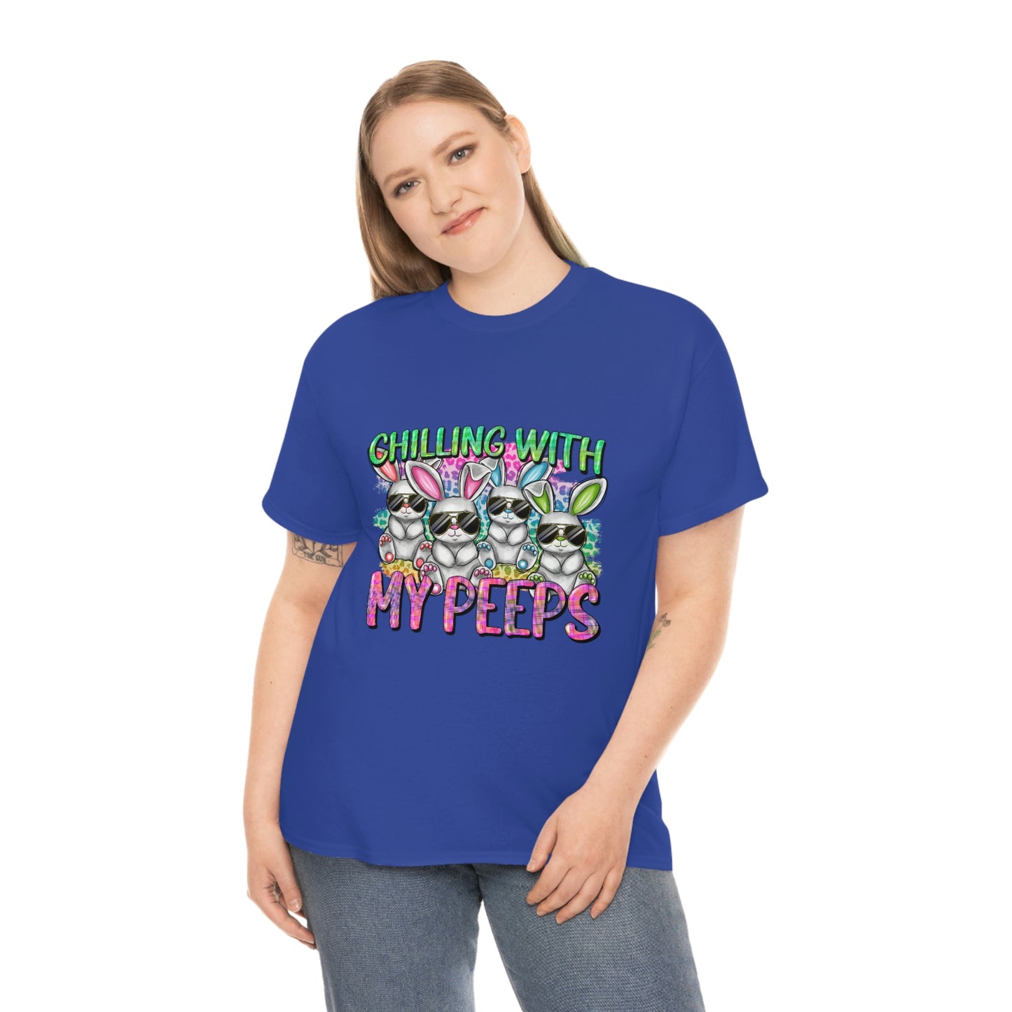 Chillin With My Peeps Unisex Heavy Cotton Tee
