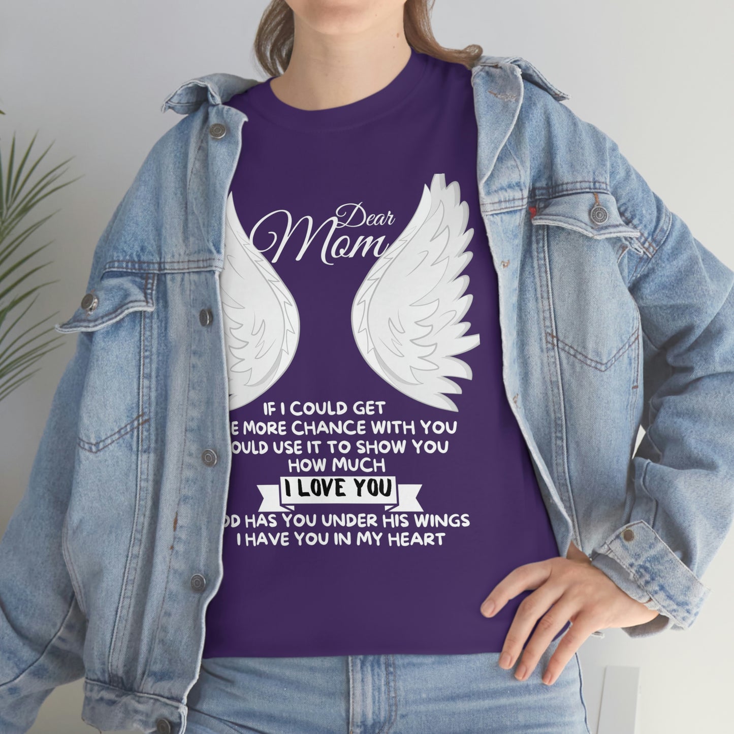 Dear Mom If I Could Get One More Chance Unisex Heavy Cotton Tee