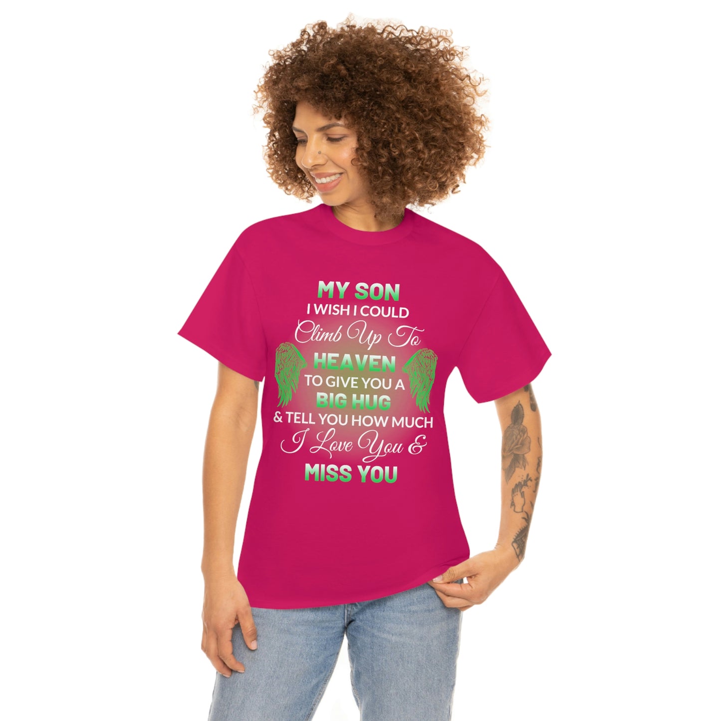My Son I Miss You Unisex Heavy Cotton Tee