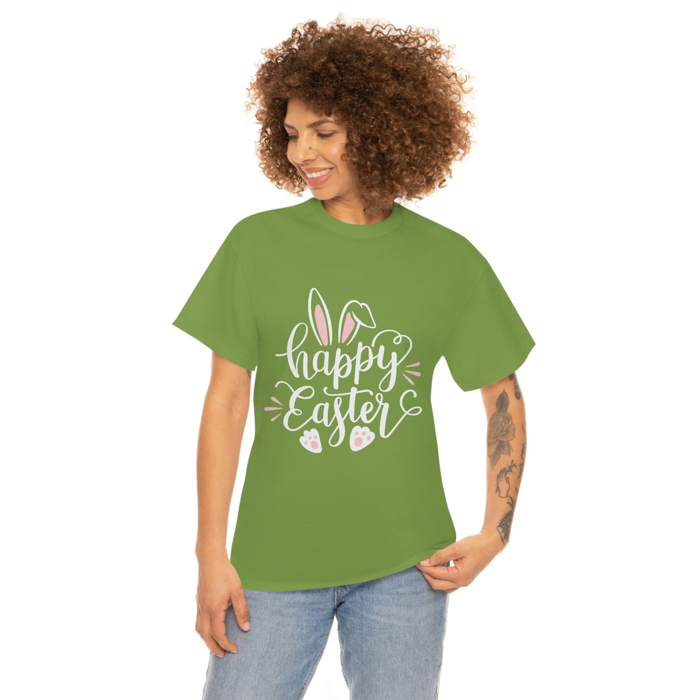 Happy Easter Bunny Unisex Heavy Cotton Tee
