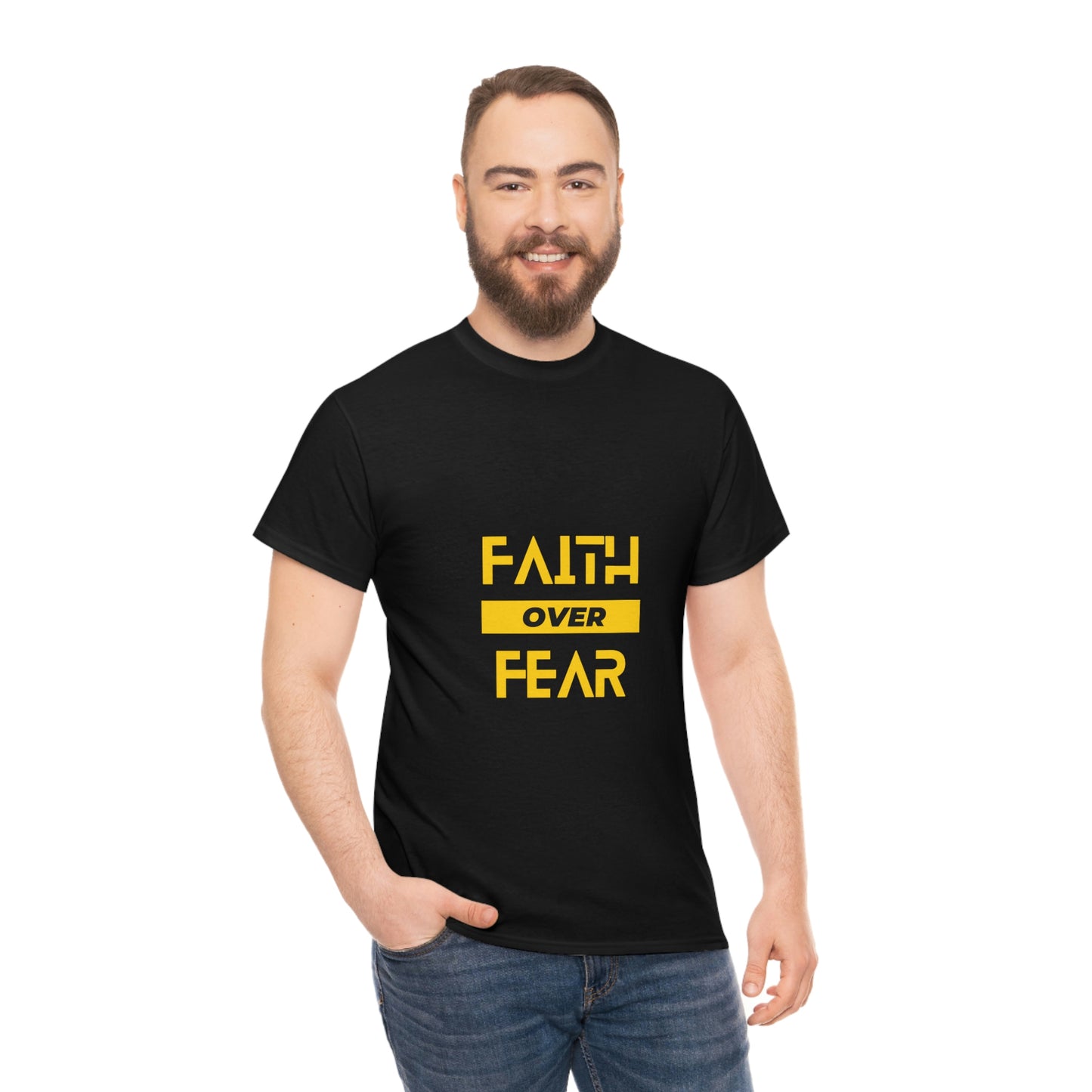Faith Over Fear Unisex Heavy Cotton Tee