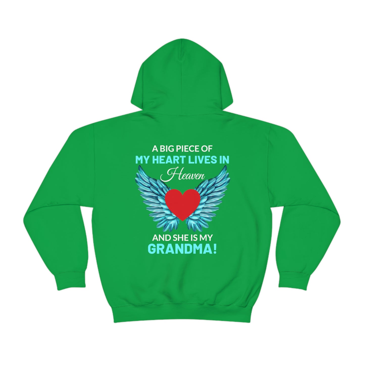 Grandma A Piece Of Me Lives In Heaven Unisex Heavy Blend™ Hooded Sweatshirt