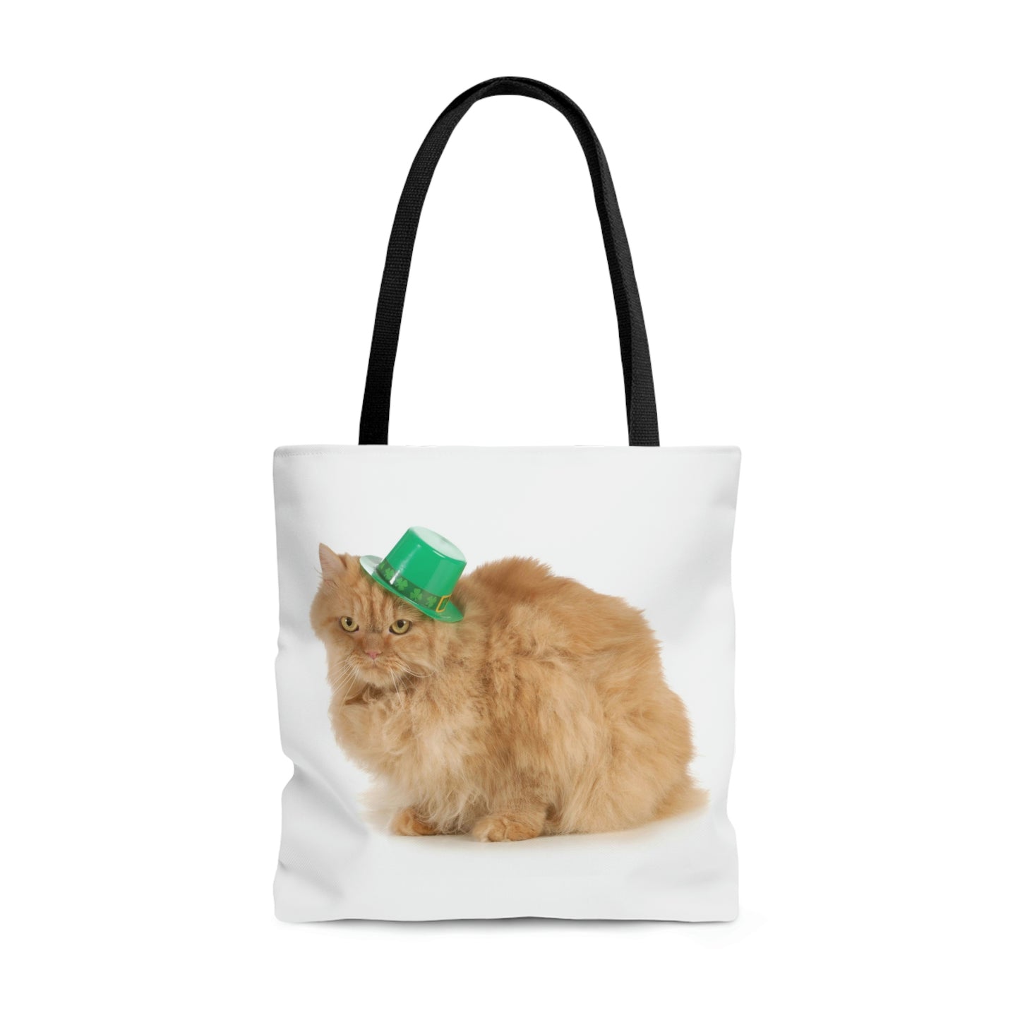 St Patrick's Day Cat AOP Tote Bag