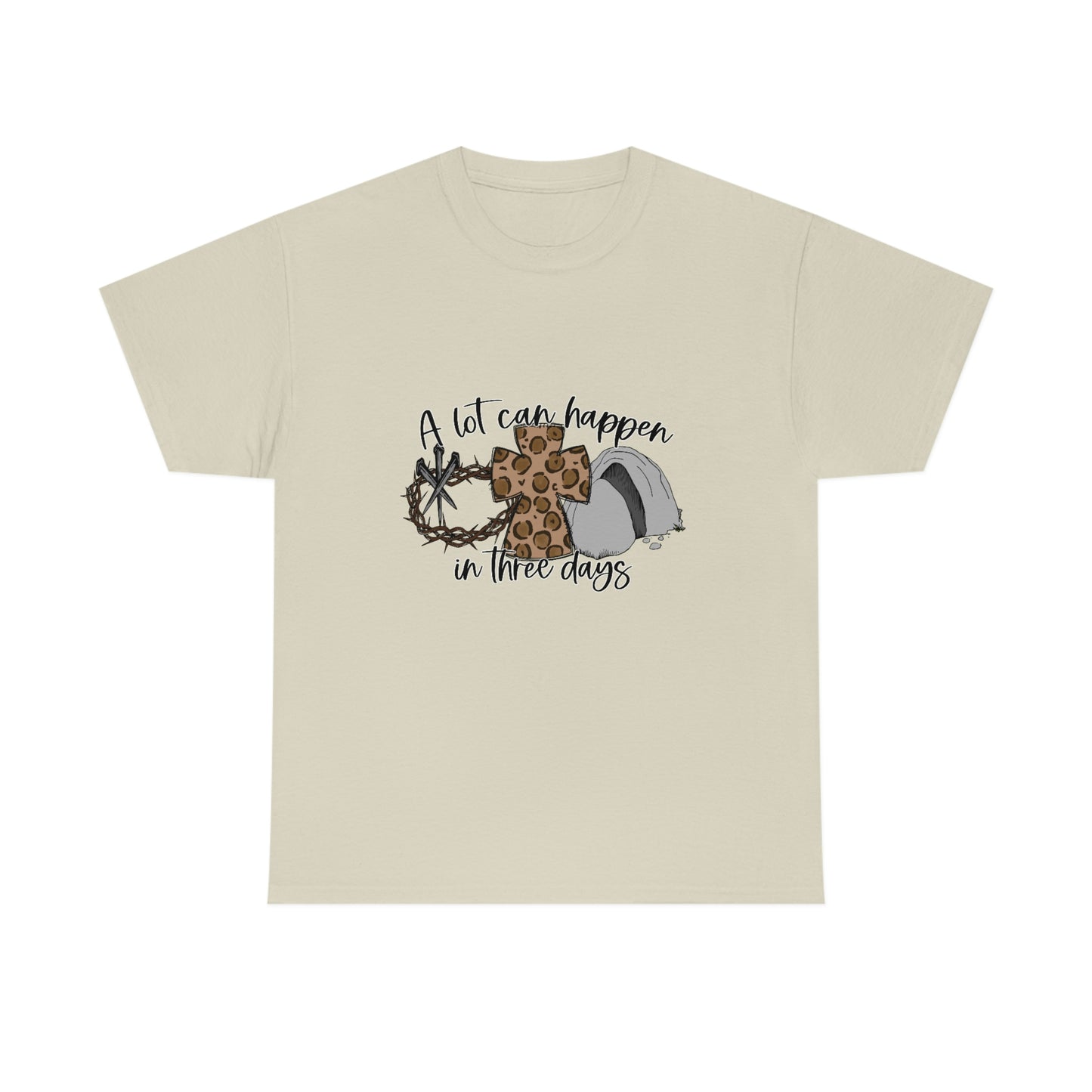 A Lot Can Happen In Three Days Unisex Heavy Cotton Tee
