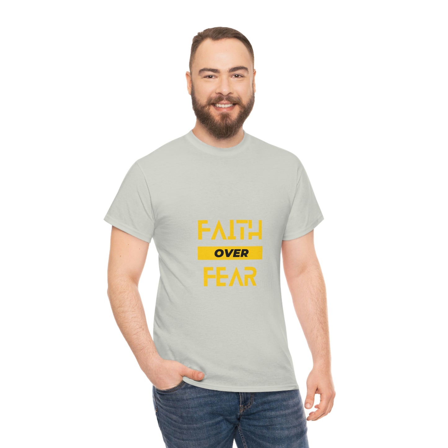 Faith Over Fear Unisex Heavy Cotton Tee