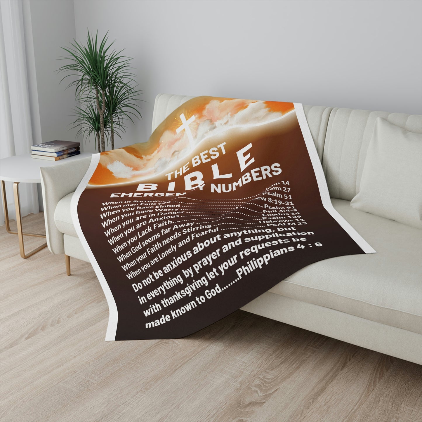 The Best Bible Emergency Numbers Sherpa Blanket