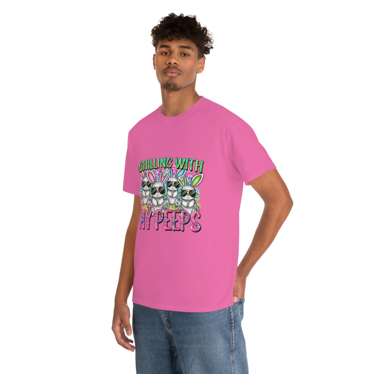 Chillin With My Peeps Unisex Heavy Cotton Tee