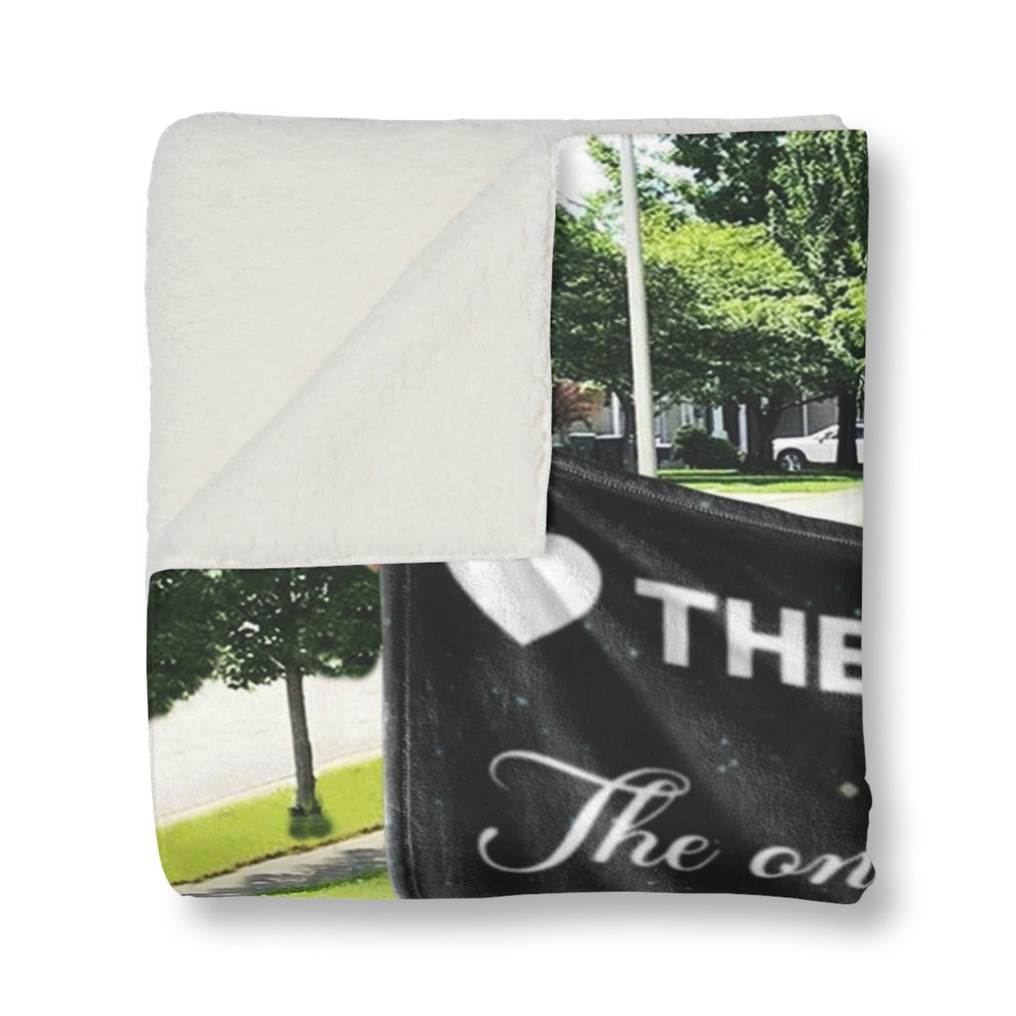 The Day I Met You  Personalized Sherpa Blanket 50" x 60"