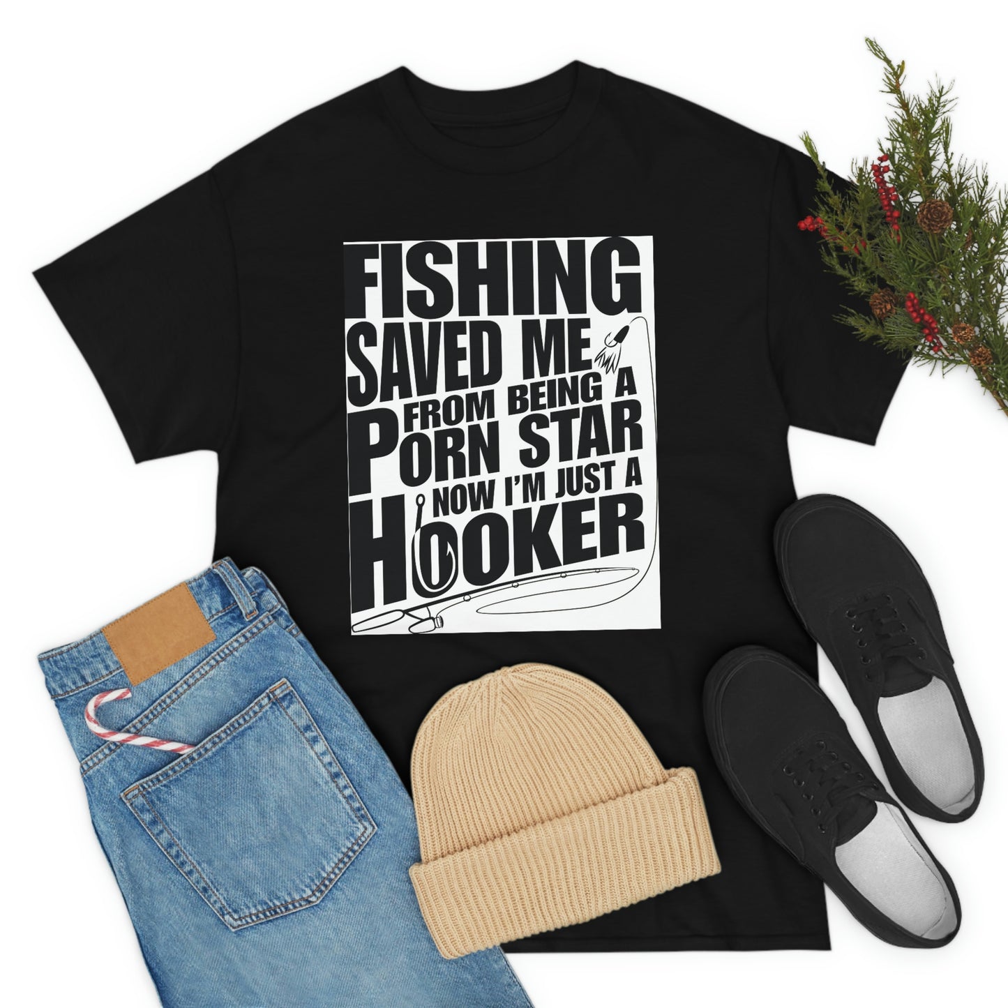 Fishing Save Me Unisex Heavy Cotton Tee