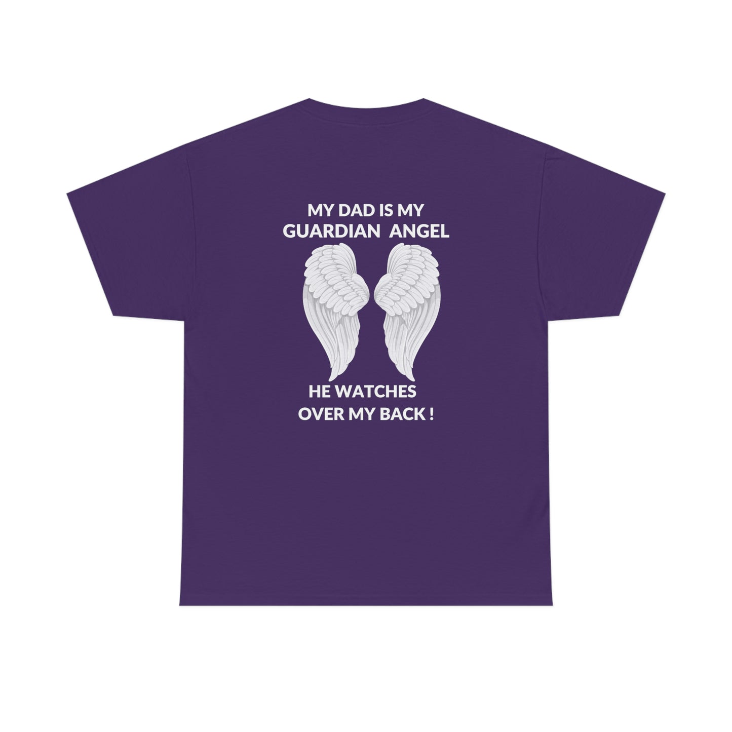My Dad Is My Guardian Angel Unisex Heavy Cotton Tee