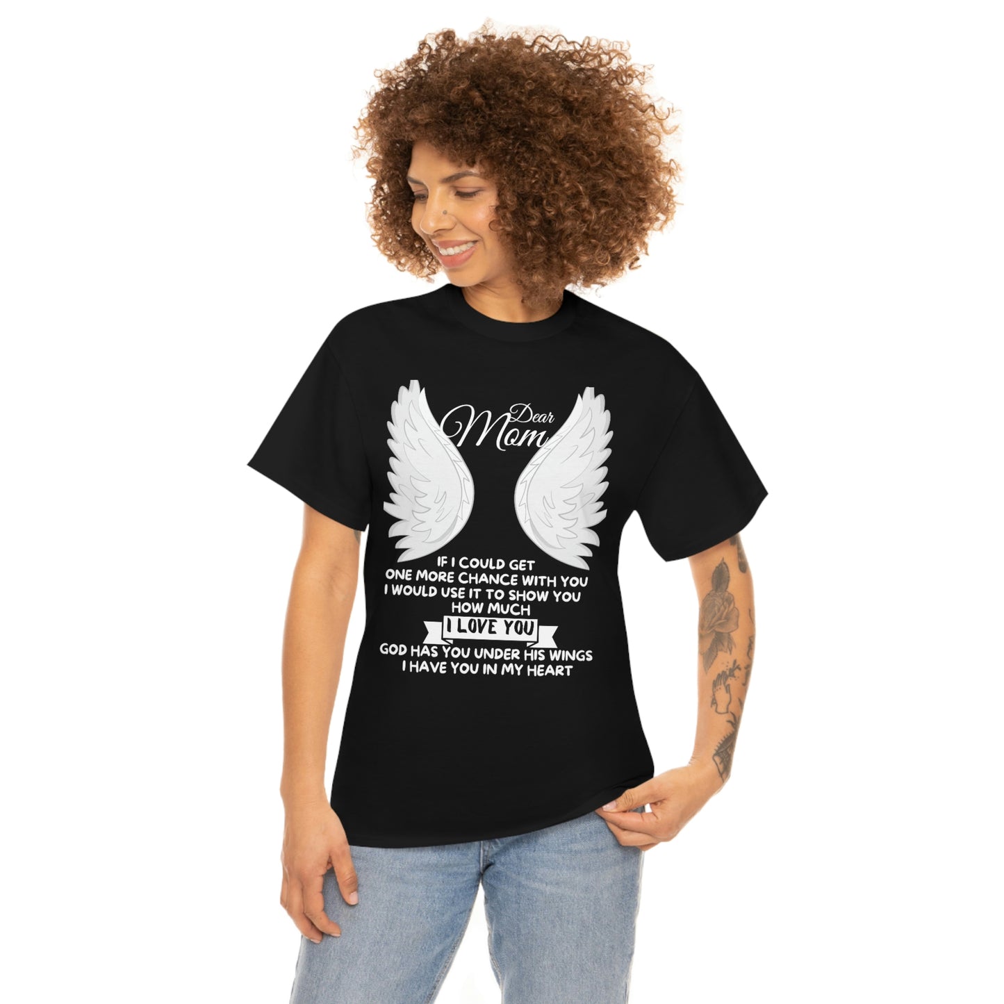 Dear Mom If I Could Get One More Chance Unisex Heavy Cotton Tee
