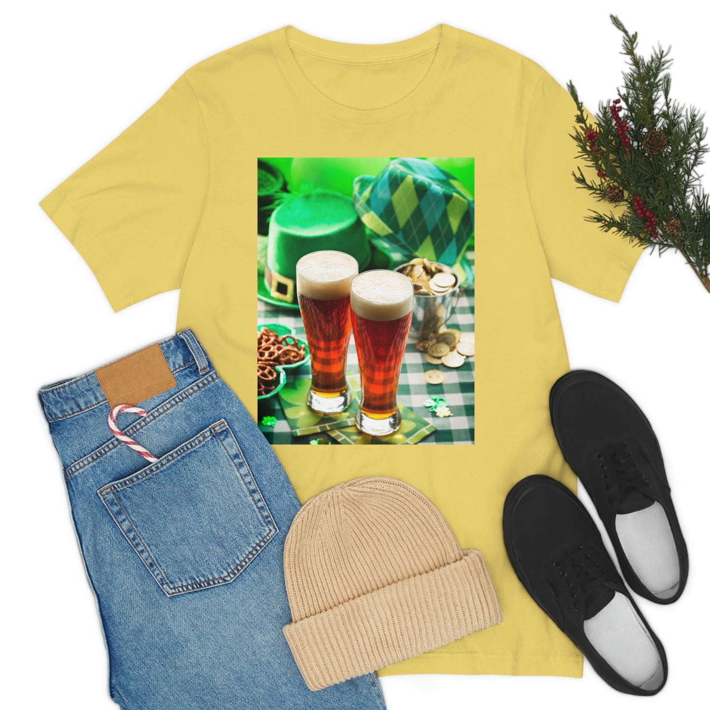 St Patrick's Black Unisex Jersey Short Sleeve Tee