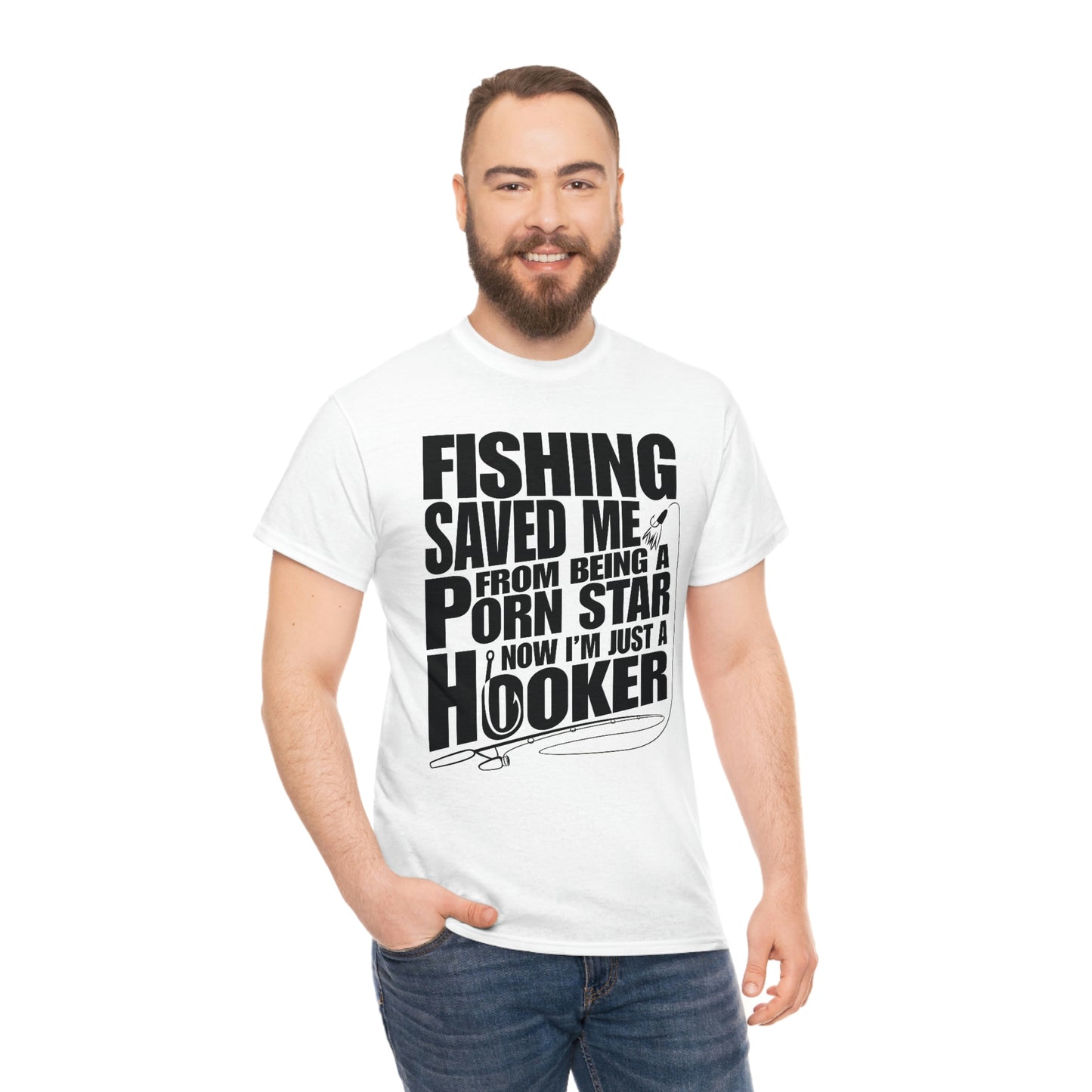 Fishing Save Me Unisex Heavy Cotton Tee