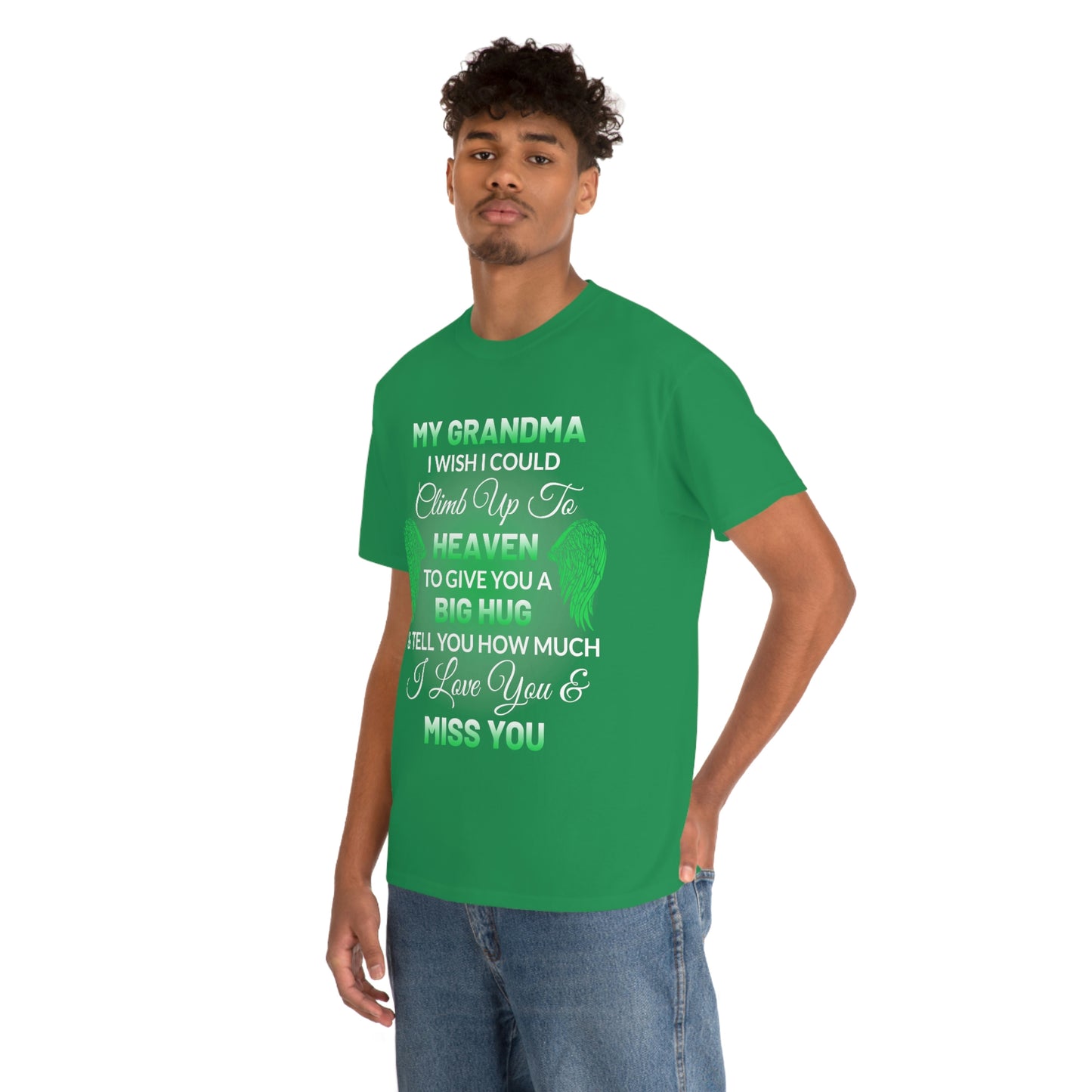 My Grandma I Miss You Unisex Heavy Cotton Tee