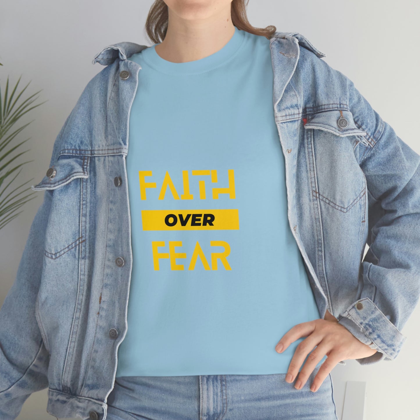 Faith Over Fear Unisex Heavy Cotton Tee