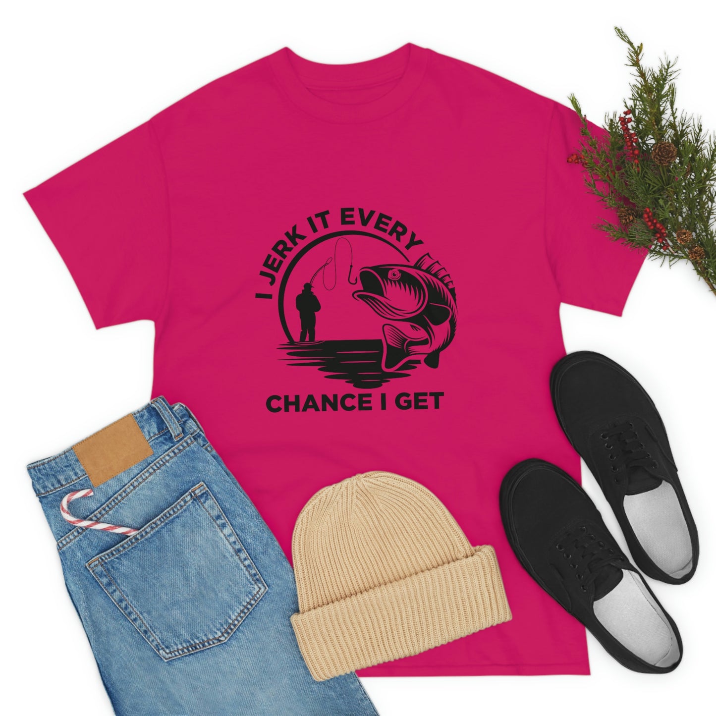 I Jerk It Every Chance I Get Unisex Heavy Cotton Tee
