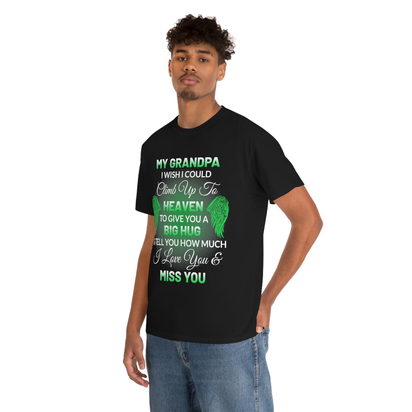 My Grandpa I Miss You Unisex Heavy Cotton Tee